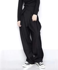 【予約販売】ベルクロWタックパンツ#ブラック