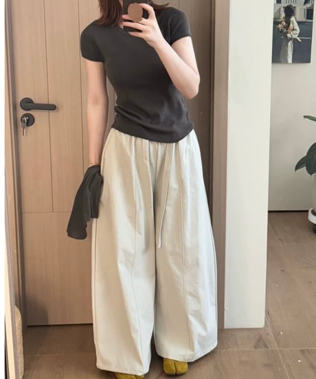 【予約販売】バレルワイドイージーパンツ