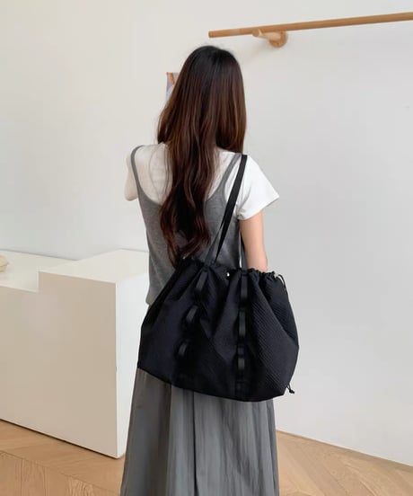 【予約販売】ナイロン ストリングトートバッグ
