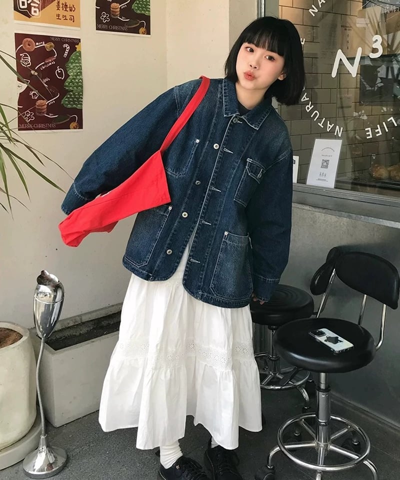 激レア　 peak TAKIBI デニムカバーオール L 激レア snow peak TAKIBI デニムカバーオール L