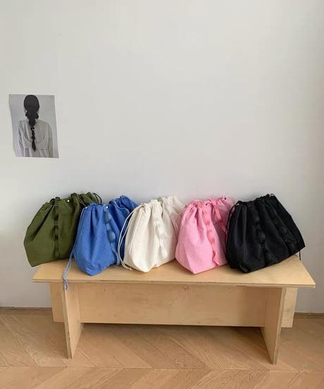 【予約販売】ナイロン ストリングトートバッグ
