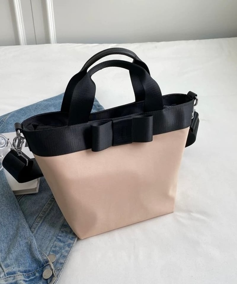 予約販売】リボンナイロンミニトートバッグ | KISHIKA