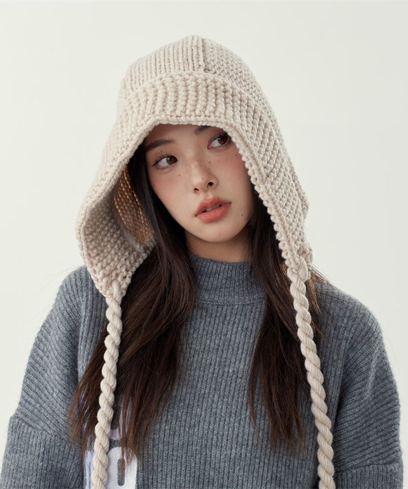 予約販売】ニットフード バラクラバ | KISHIKA 予約販売】ニットフード バラクラバ | KISHIKA
