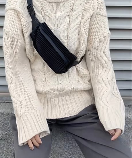 【予約販売】プリーツクロスボディーバッグ