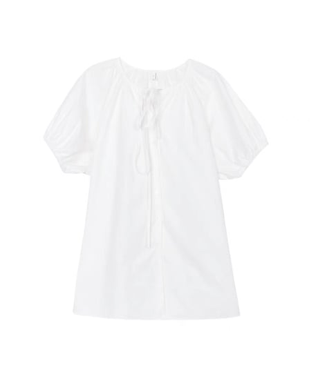 【予約販売】パフスリーブチュニックブラウス