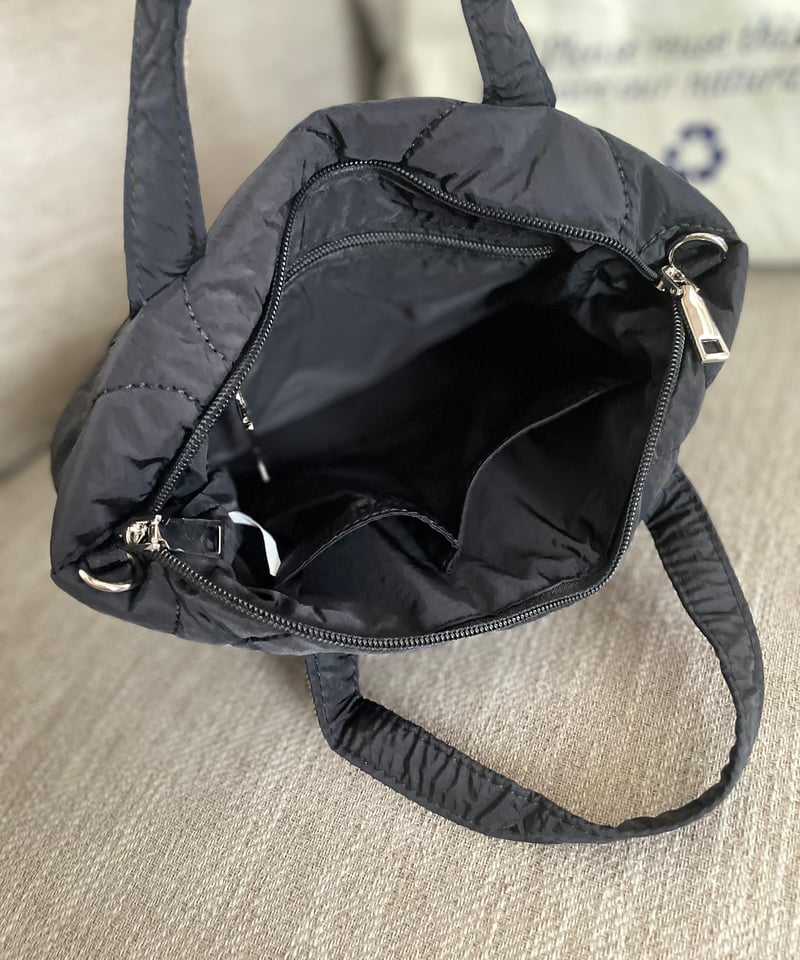 予約販売】キルティングミニトートバッグ ショルダーストラップ付#3365