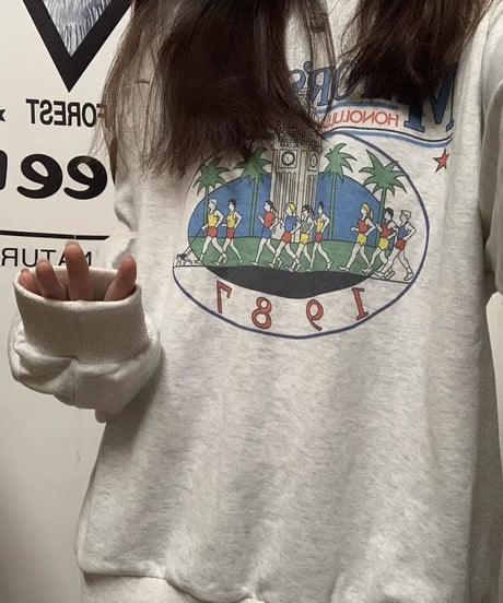 【予約販売】レトロプリントスウェット