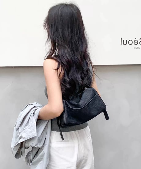 【予約販売】デニムボックスショルダーバッグ