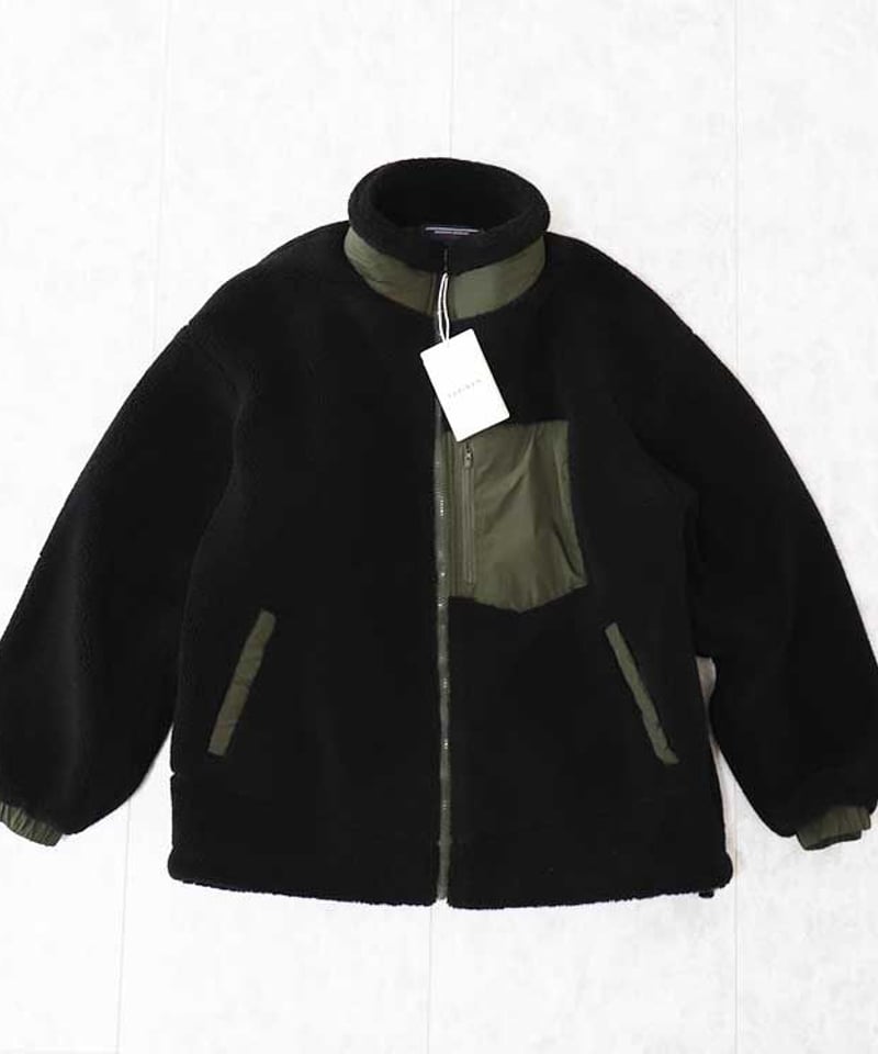 リバーシブル ボアフリース ジャケット ロゴ メンズジャケット BLCK FRIDAY SALE【即納】ボアフリースジャケット | KISHIKA