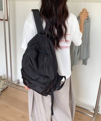 【予約販売】ブラック ナイロンバックパック