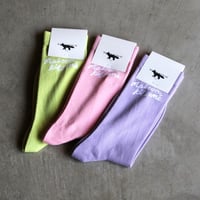 MAISON KITSUNE / HANDWRITING SOCKS / ow06424kt0014