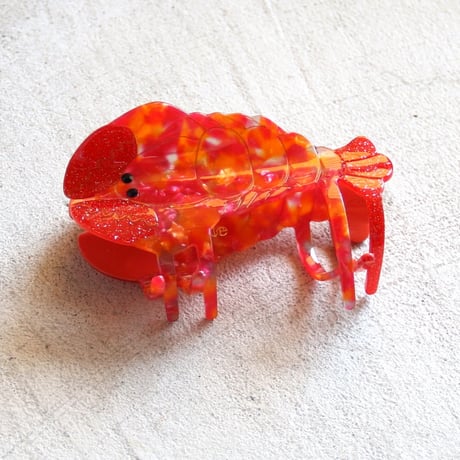 ククシュゼット 正規商品 ヘア アクセ クリップ  海 夏 生き物 Coucou Suzette ロブスター ヘア クロー レッド  (lobsterclaw)