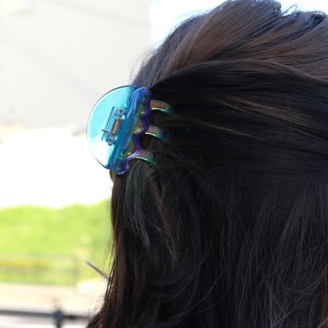 ククシュゼット 正規商品 ヘア アクセ クリップ かわいい 海 夏 魚 生き物 フランス Coucou Suzette  クラゲ ヘア クロー  オーロラ(jellyfishclaw)
