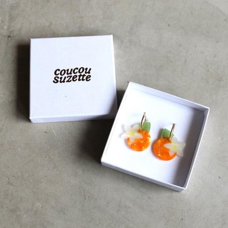 Coucou Suzette / Orange Blossom Earrings / orangeblossomear