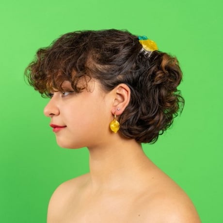 ククシュゼット 正規商品 ヘア ミニ アクセ クリップ フルーツ 果物 Coucou Suzette レモン ヘア クロー イエロー (lemonminiclaw)