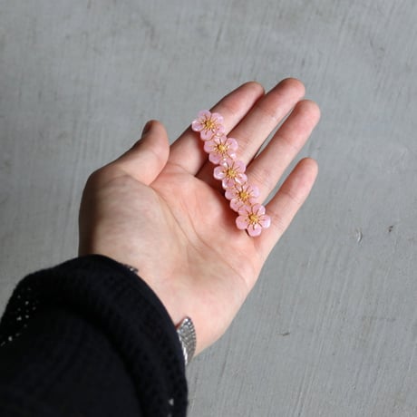 ククシュゼット 正規商品 ヘアアクセ クリップ ピン ヘアピン 花 フランス Coucou Suzette サクラ ヘア クリップ ピンク(sakuraclip)