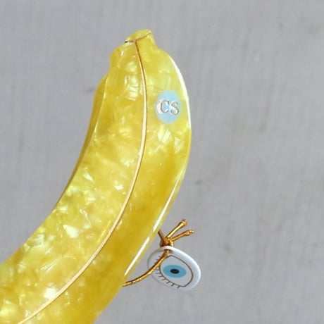ククシュゼット 正規商品 ヘア アクセ クリップ フルーツ 果物 Coucou Suzette バナナ ヘア クロー イエロー  (bananaclaw)