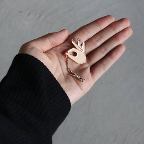 ククシュゼット 正規商品 ピンバッジ ブローチ かわいい おしゃれ フランス Coucou Suzette コウノトリ ピン Stork Pin ホワイトベイビー (poorthingpin)