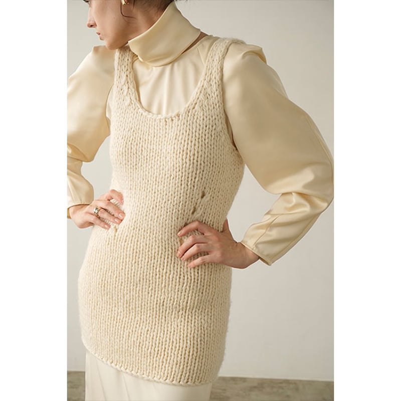CLANE HI-NECK　 LADY KNIT ONEPIECE CLANE HI-NECK KNIT ONEPIECE