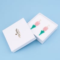 ククシュゼット 正規商品 ピアス レディース 2個売り 両耳用 花 かわいい フランス チューリップ イヤリング ピンク ( tulipear)