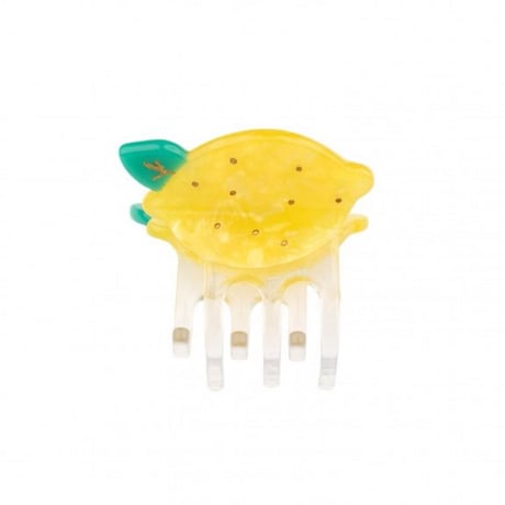 ククシュゼット 正規商品 ヘア ミニ アクセ クリップ フルーツ 果物 Coucou Suzette レモン ヘア クロー イエロー (lemonminiclaw)