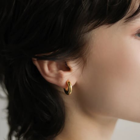 TEN. 正規商品 ユニセックス アクセサリー テン ベーグル ピアス シルバー/ゴールド【即日発送】