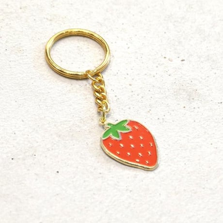 Coucou Suzette / Strawberry Key Ring  / strawberrykeyring