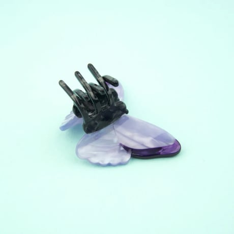 ククシュゼット 正規商品 ヘア アクセ クリップ 蝶 虫 かわいい Coucou Suzette 紫 蝶 ミニ ヘア クロー パープル(pubutterflyminiclaw)