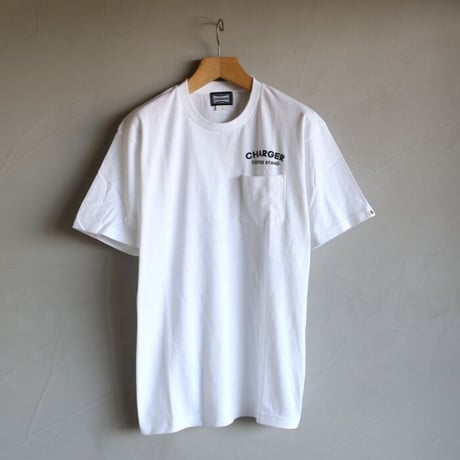 CHARGER COFFEE STAND Tシャツ チャージャーコーヒースタンド オリジナル ポケット付き ロゴ Tシャツ