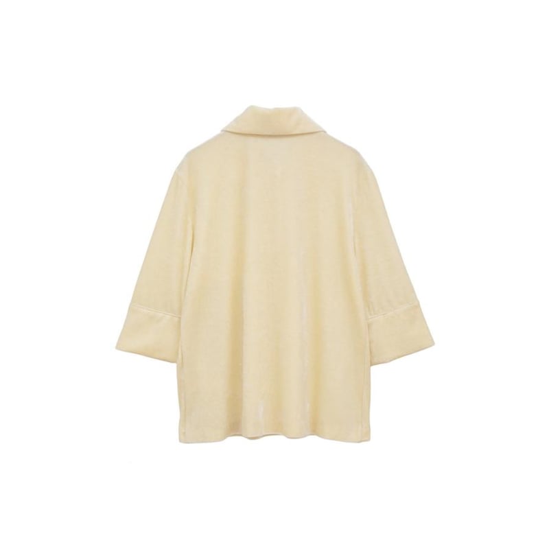 CLANE / CRUSHED VELOUR POLO TOPS / 191224062 |