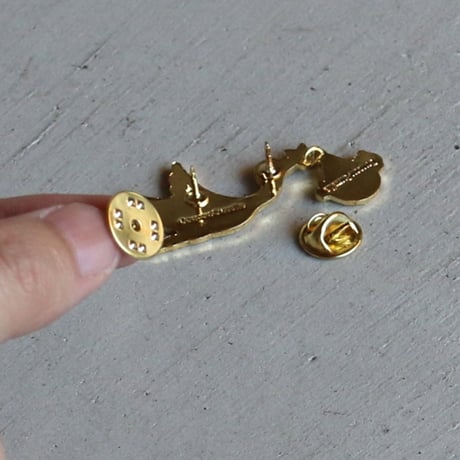 ククシュゼット 正規商品 ピンバッジ ブローチ かわいい おしゃれ フランス Coucou Suzette コウノトリ ピン Stork Pin ホワイトベイビー (whbabypin)