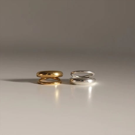 TEN. 正規商品 ユニセックス アクセサリー テン クロス リング シルバー/ゴールド【即日発送】(rg-0099)(rgg-0099)