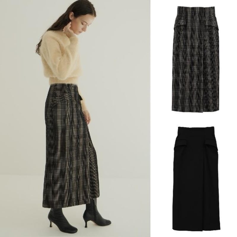 CLANE / H/W TUCK MAXI SKIRT / 171096202 | CHARGER