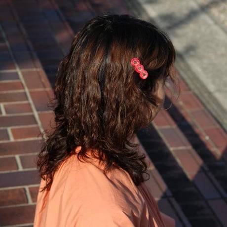 ククシュゼット 正規商品 ヘアアクセ クリップ ピン 花 ヘアピン フランス Coucou Suzette ポピー ヘア クリップ レッド  (poppyclip)