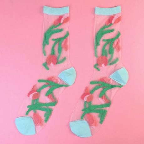 Coucou Suzette / チューリップ シアー ソックス / tulipshsocks