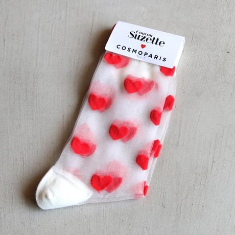 Coucou Suzette / ハート シアー ソックス / heartshsocks