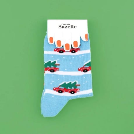 Coucou Suzette / Christmas Car Socks / christmascarsocks