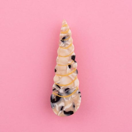ククシュゼット 正規商品 ヘア アクセ ピン かわいい 海 夏 貝 フランス ギフト Coucou Suzette 貝殻 クリップ  ベージュ(seashellclip)