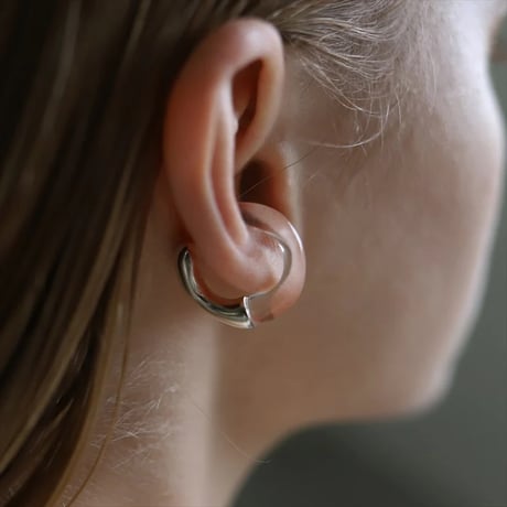 TEN. 正規商品 ユニセックス アクセサリー テン グラス プール イヤーカフ シルバー【即日発送】(ec-0008)