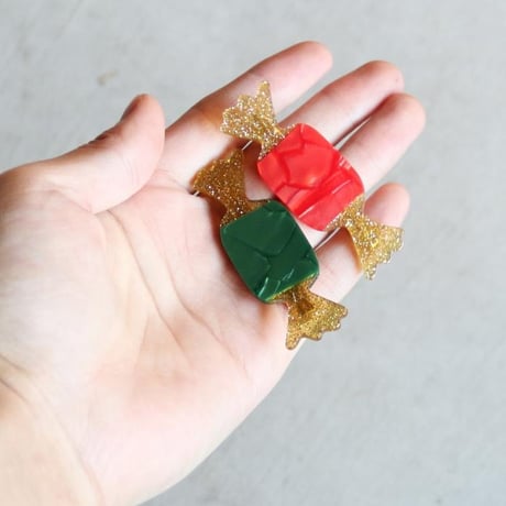 Coucou Suzette / Christmas Candies Hair Clips Set / christmascandiesclip