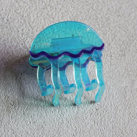 ククシュゼット 正規商品 ヘア アクセ クリップ かわいい 海 夏 魚 生き物 フランス Coucou Suzette  クラゲ ヘア クロー  オーロラ(jellyfishclaw)