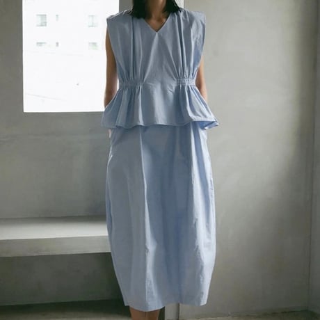MANOF / GATHER WAIST COCOON ONE PIECE / 891125062