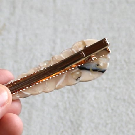 ククシュゼット 正規商品 ヘア アクセ ピン かわいい 海 夏 貝 フランス ギフト Coucou Suzette 貝殻 クリップ  ベージュ(seashellclip)