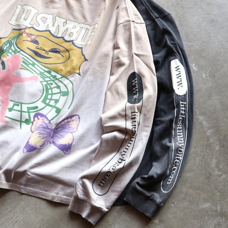 LITTLE SUNNY BITE / graphic gradation long tee / lsbltop023a