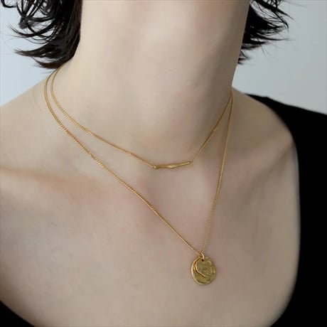 TEN. 正規商品 ユニセックス アクセサリー テン チルダ ネックレス シルバー/ゴールド【即日発送】(ne-0041)(neg-0041)