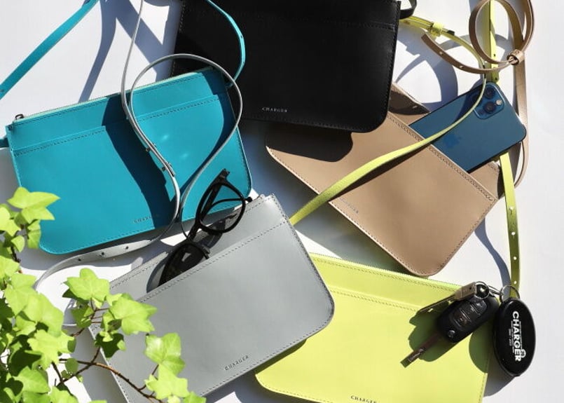 CHARGER別注 バッグ 本革 ANNAK レザー 3WAY ポーチ ショルダー 