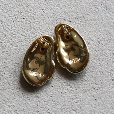 ククシュゼット 正規商品 ピアス レディース 2個売り 両耳用 個性的 かわいい おしゃれ フランス ムール貝 イヤリング ブラック ( musselear)