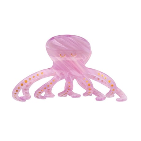 ククシュゼット 正規商品 ヘア アクセ クリップ かわいい 海 夏 魚 生き物 フランス Coucou Suzette タコ ヘア クロー パープル(octopusclaw)