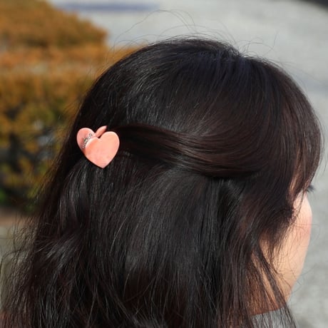 ククシュゼット 正規商品 ヘア ミニ アクセ クリップ Coucou Suzette  ピンク ミニ ハート ヘアクロー ピンク  (piminiheartclaw)