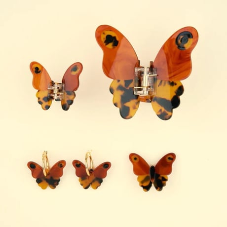 ククシュゼット 正規商品 ヘア アクセ クリップ 虫 かわいい おしゃれ ギフト Coucou Suzette べっ甲 蛾 ヘア クロー ブラウン(mothhairclaw)